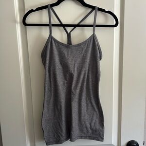 Lululemon - Size 6 - Gray Racerback with built in bra